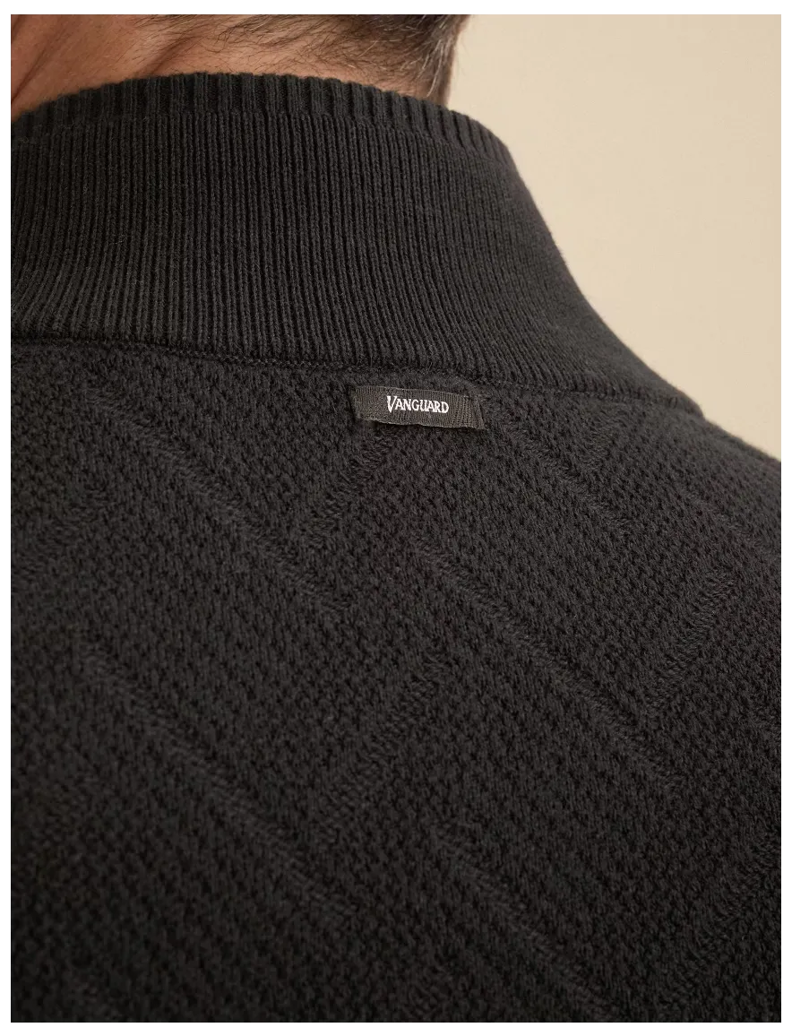 Vanguard vest donkerblauw met structuur