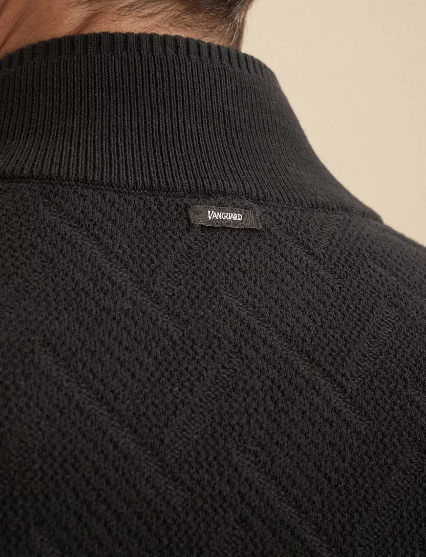 Vest Vanguard donkerblauw structuur
