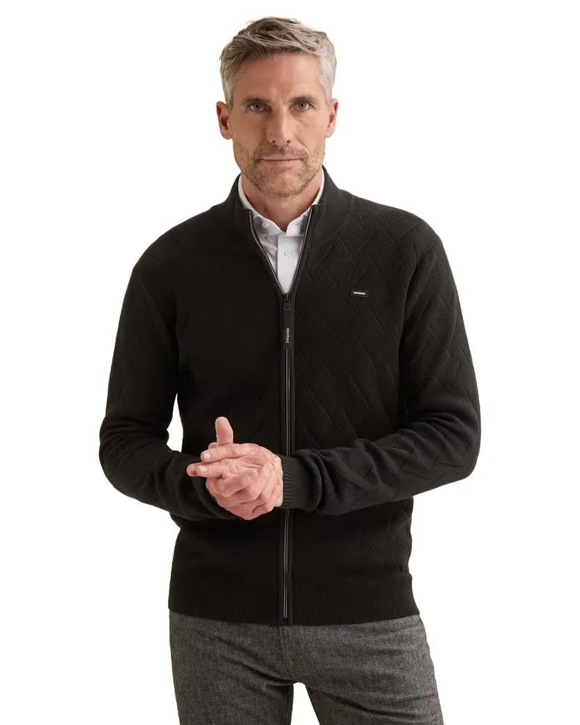 Vest Vanguard donkerblauw structuur