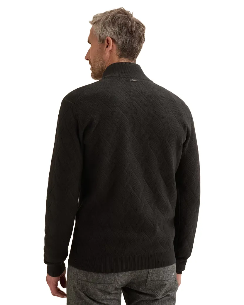 Vest Vanguard donkerblauw structuur