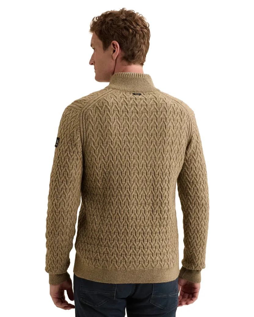 Trui Vanguard camel gebreid