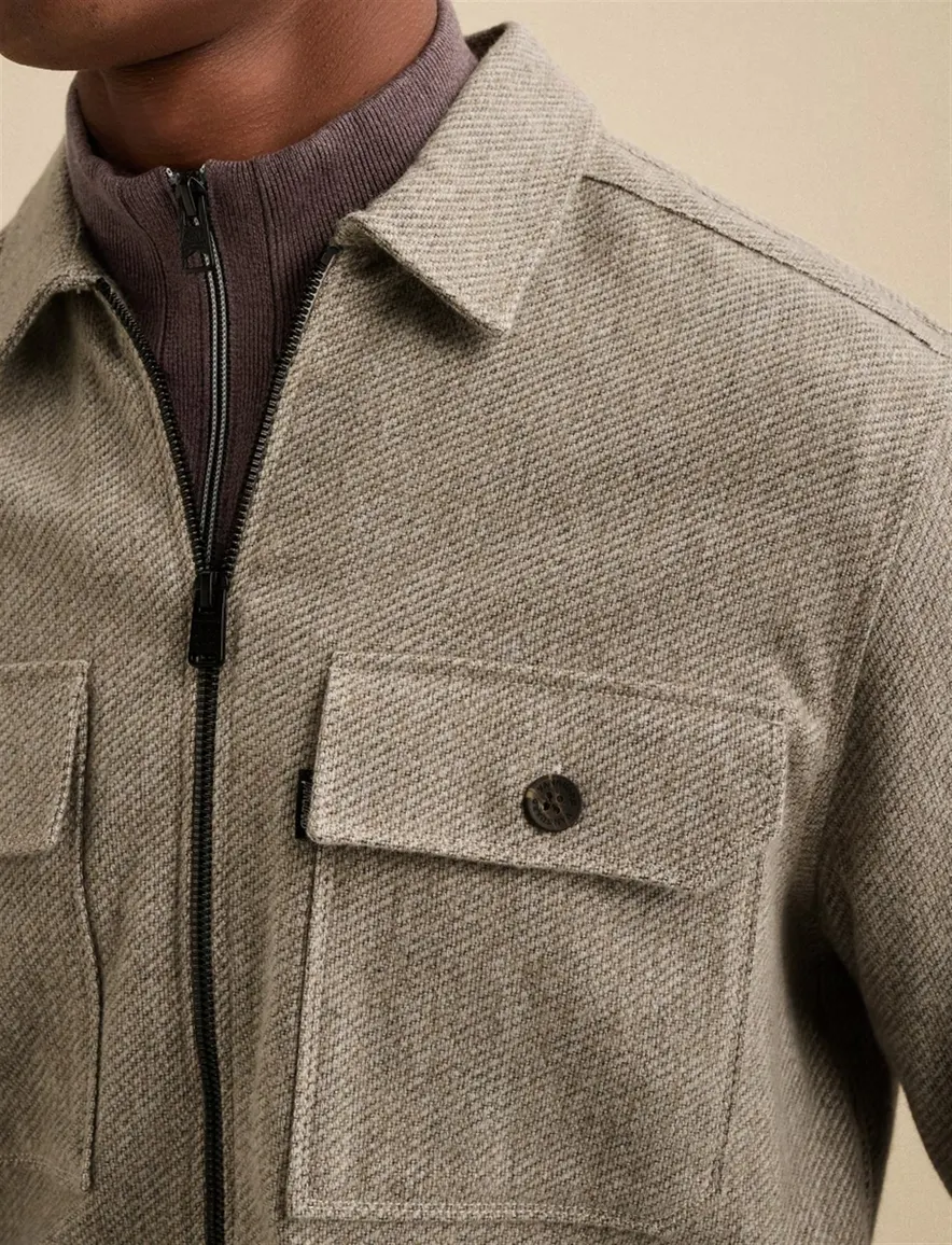 casual overhemd beige Vanguard