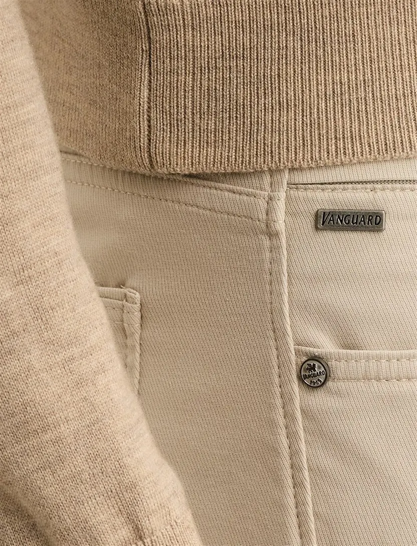 Broek Vanguard beige normale fit