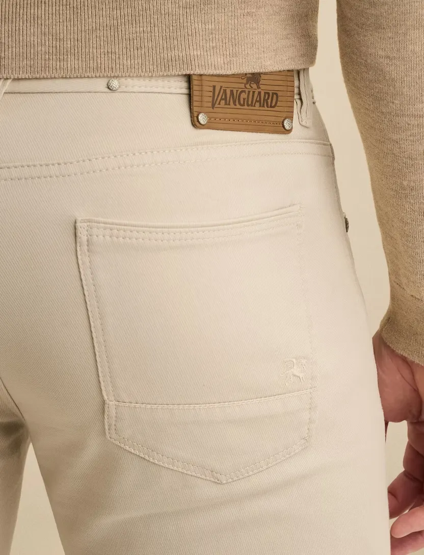Broek Vanguard beige normale fit