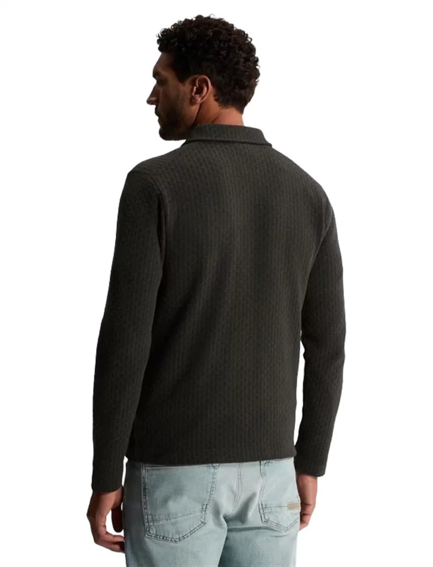 Cast Iron overshirt groen met borstzak