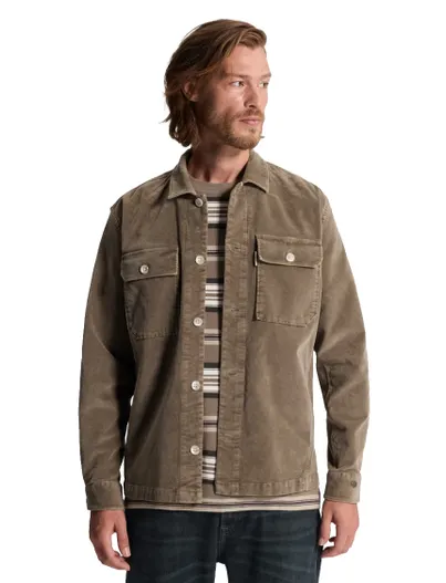 Cast Iron Overshirt Cast Iron bruin velours