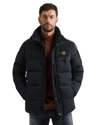 PME Legend PME Legend gewatteerde jas donkerblauw effen