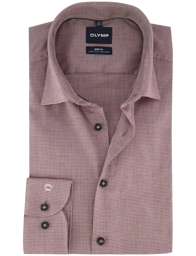 Overhemd Olymp bordeaux Shirt dress ml 7