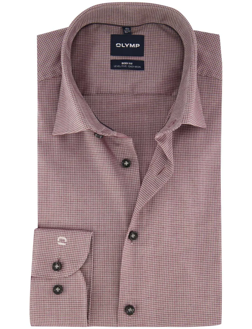 Overhemd Olymp bordeaux Shirt dress ml 7