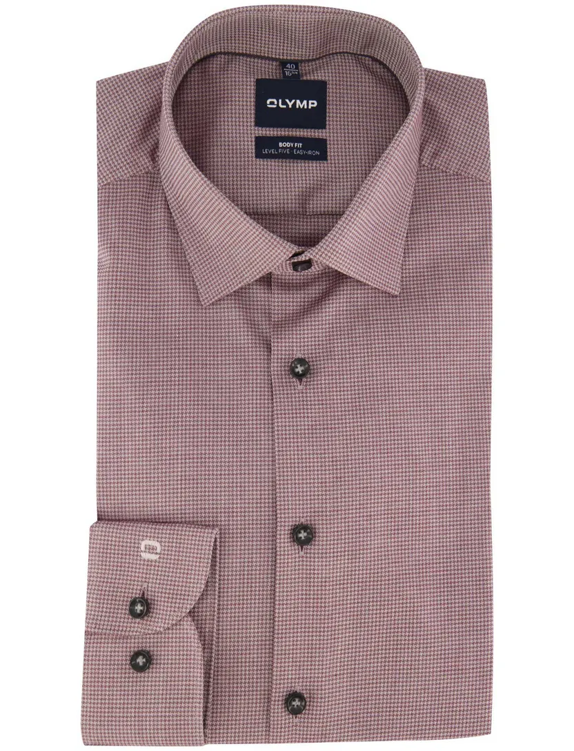 Overhemd Olymp bordeaux Shirt dress ml 7