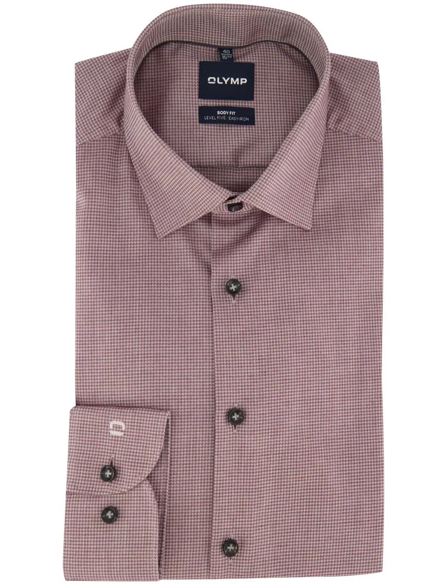 Overhemd Olymp bordeaux Shirt dress ml 7