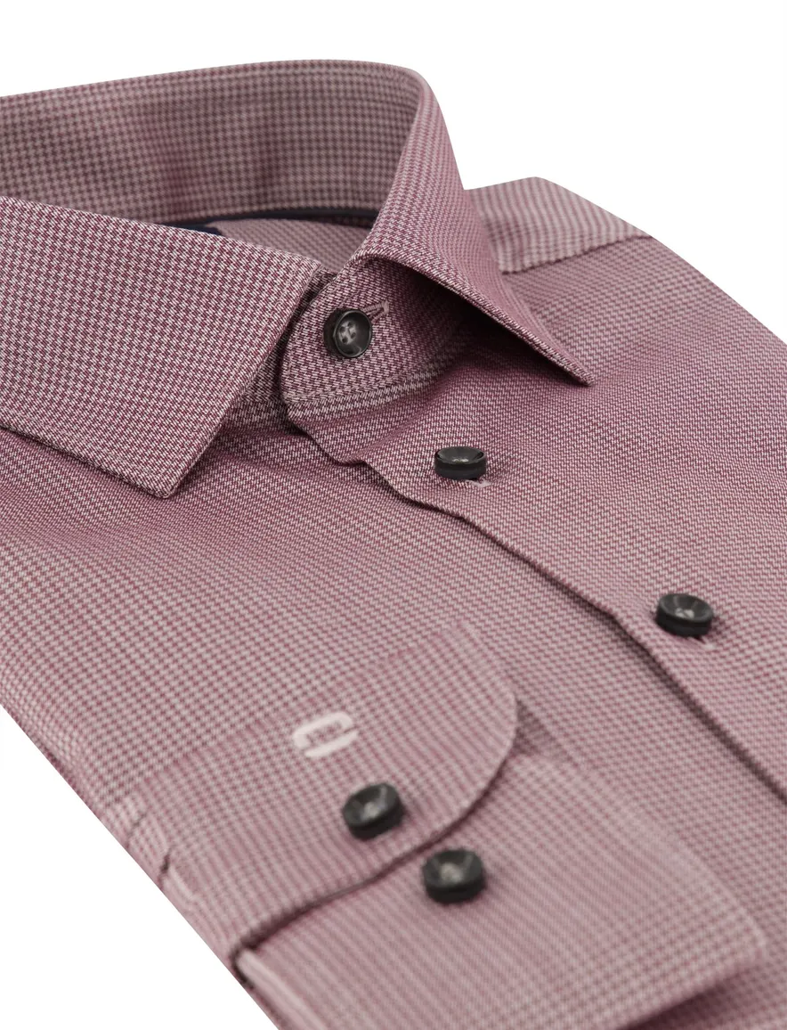 Overhemd Olymp bordeaux Shirt dress ml 7