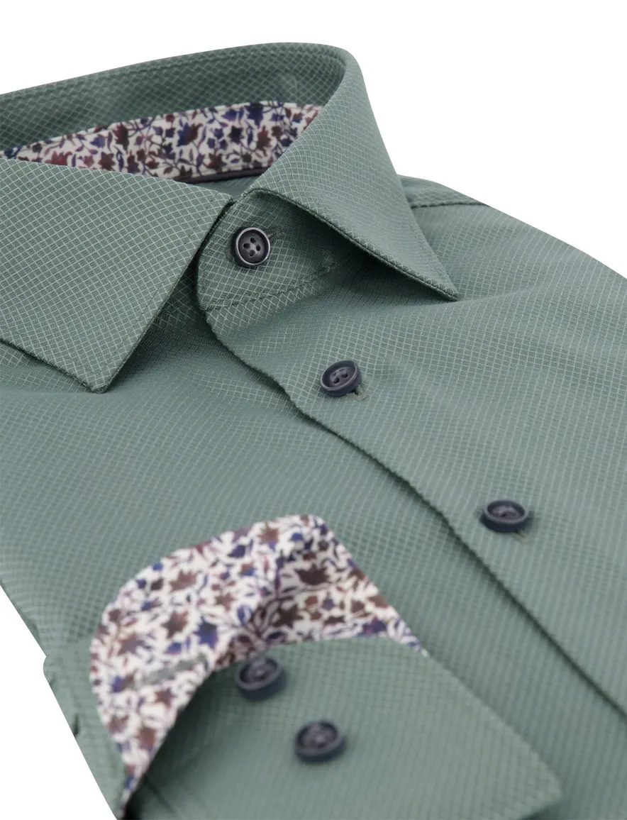 Overhemd Olymp groen Shirt dress ml 7