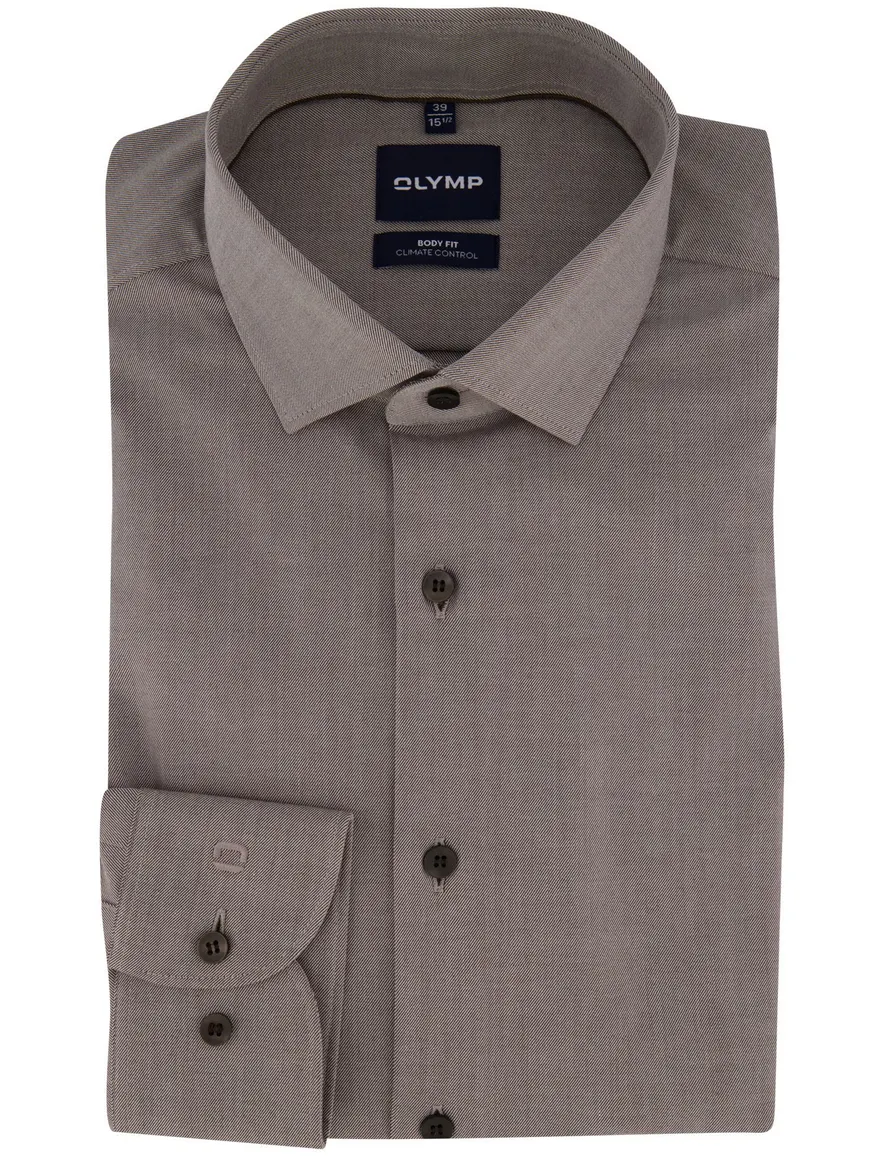 Overhemd Olymp grijs Shirt dress ml 5