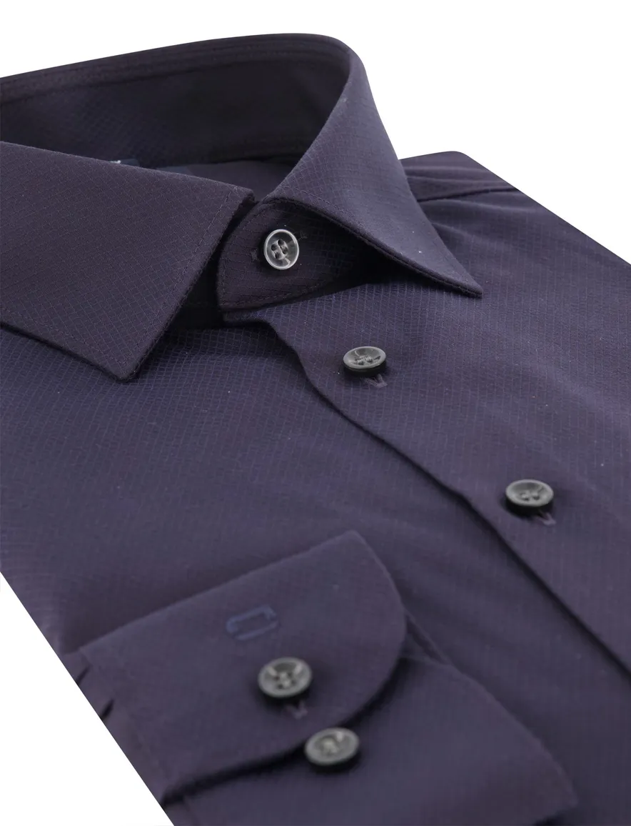 Olymp overhemd donkerblauw Easy Iron