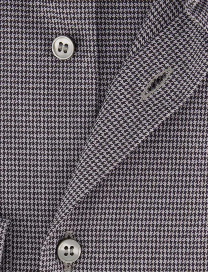 Overhemd Olymp grijs stretch