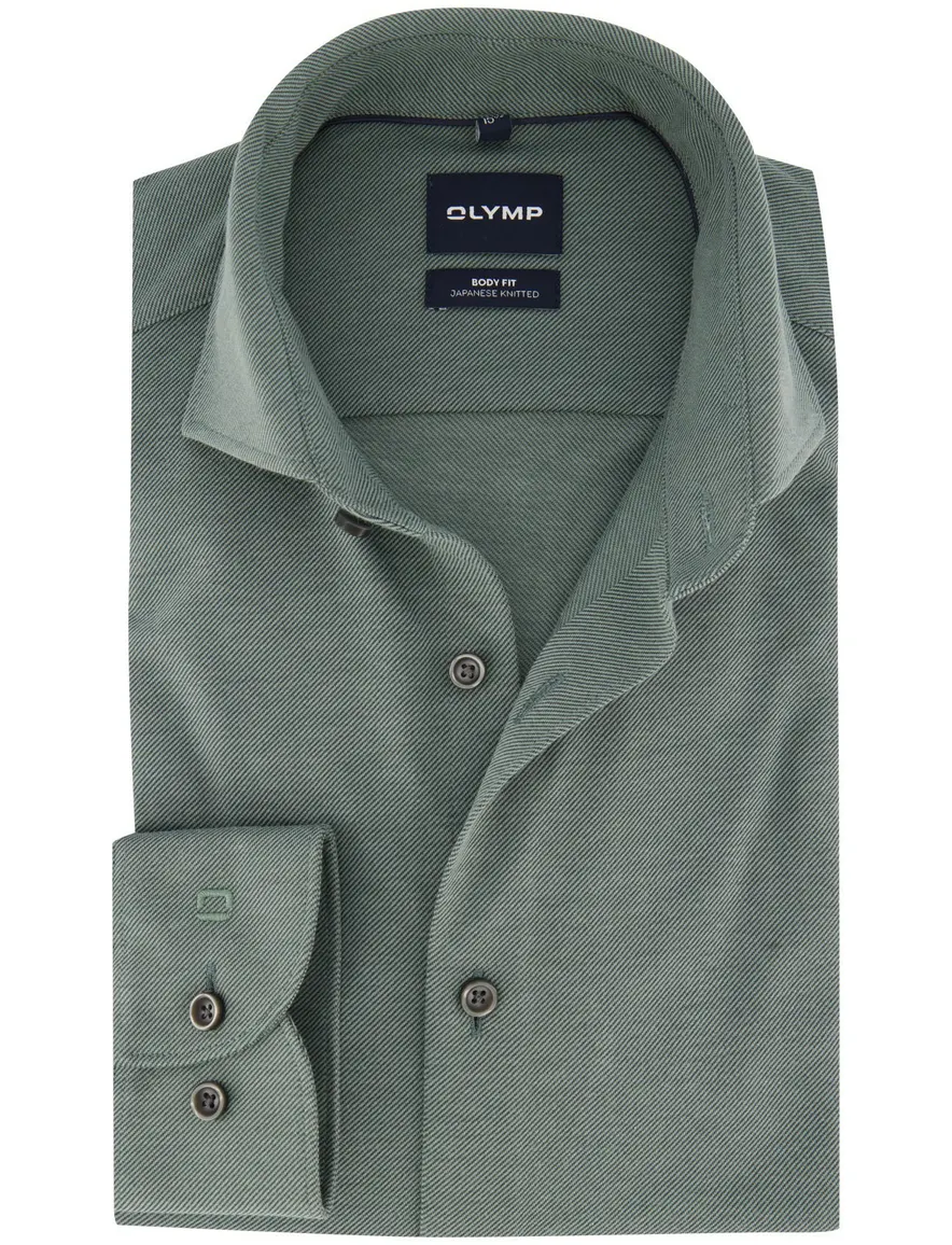 Overhemd Olymp groen Shirt dress ml 5