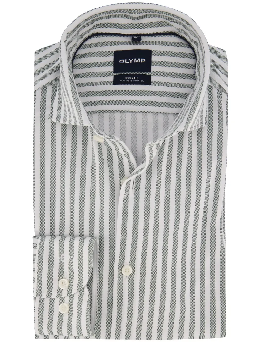 Overhemd Olymp groen slim fit