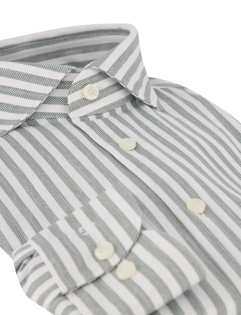 Overhemd Olymp groen slim fit