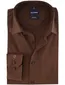 Olymp overhemd bruin effen super slanke fit