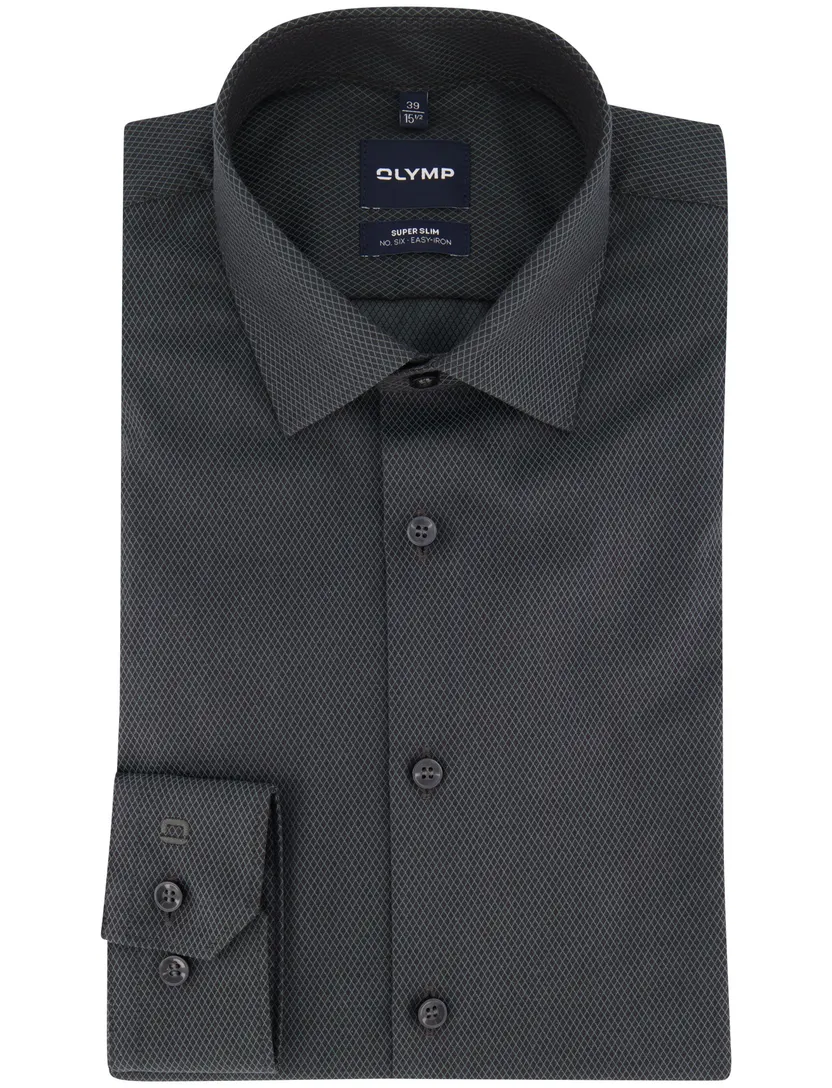Overhemd Olymp donkergroen super slim fit