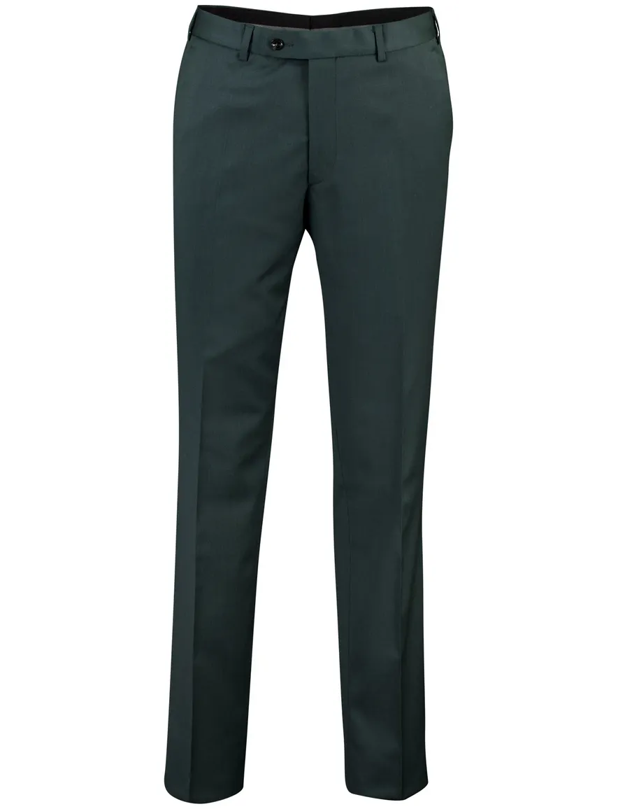 Digel Modern Fit broek donkergroen flatfront