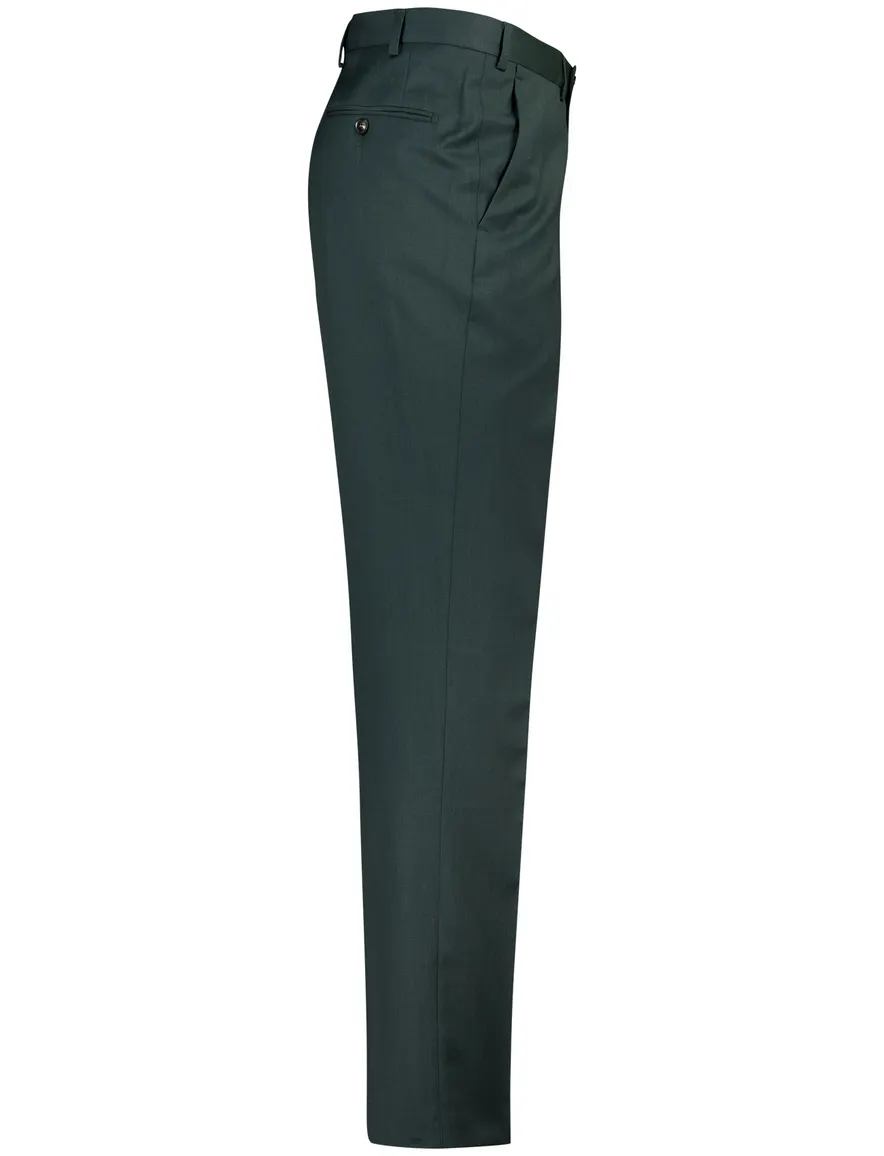 Digel Modern Fit broek donkergroen flatfront