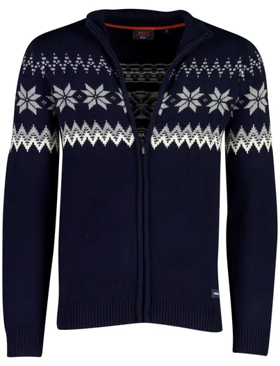 New Zealand New Zealand vest donkerblauw geprint