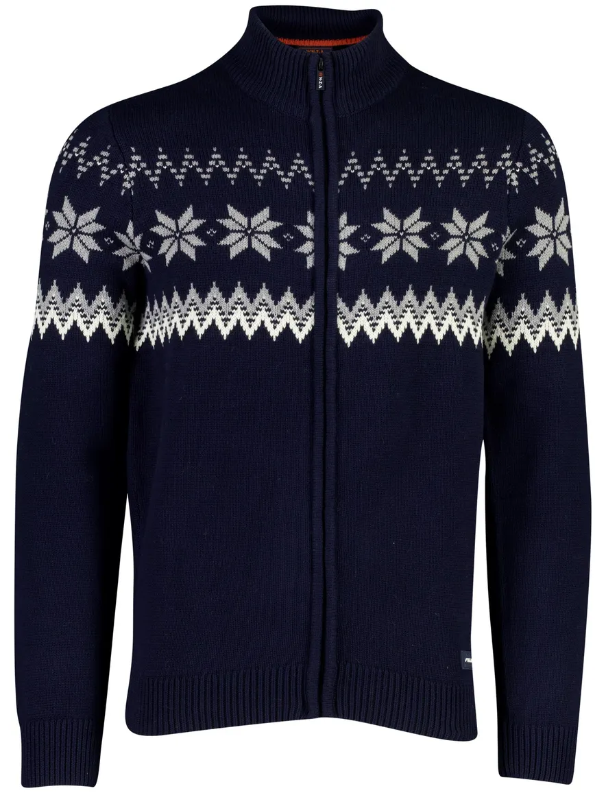 Vest New Zealand donkerblauw 26KN404-STEEL NAVY MELANG