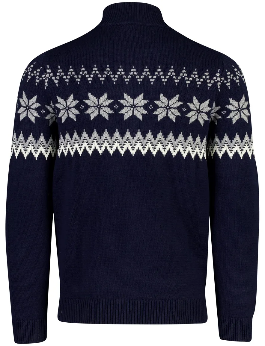New Zealand vest donkerblauw geprint