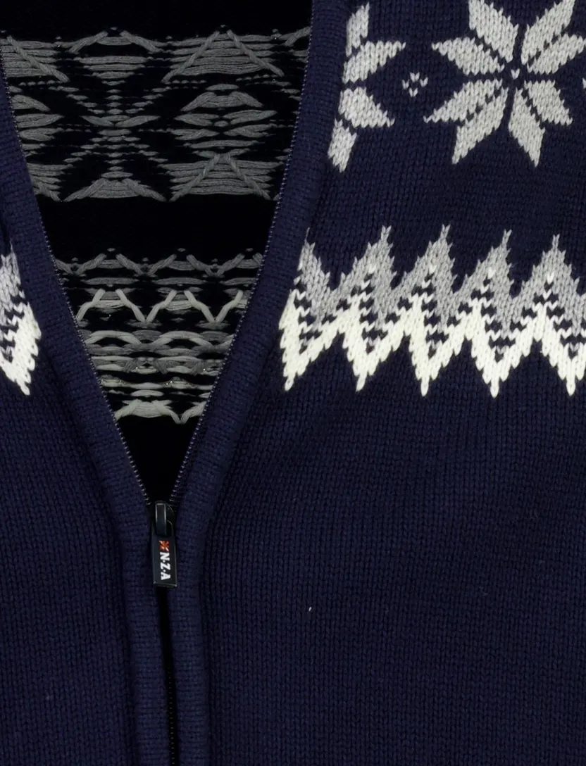 Vest New Zealand donkerblauw katoen