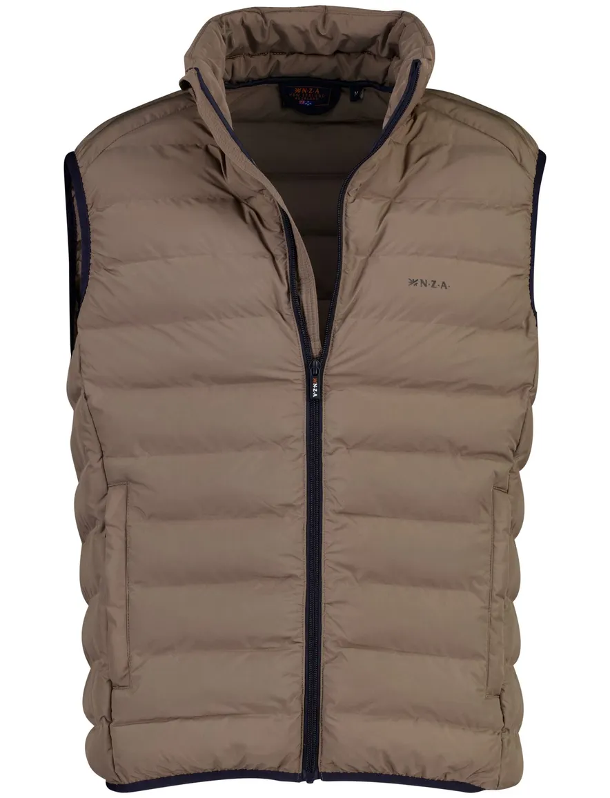 New Zealand jas bruin gevoerd