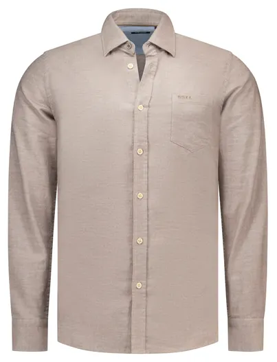 New Zealand Overhemd New Zealand beige katoen