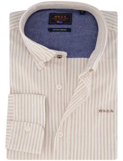 New Zealand Overhemd New Zealand beige stretch
