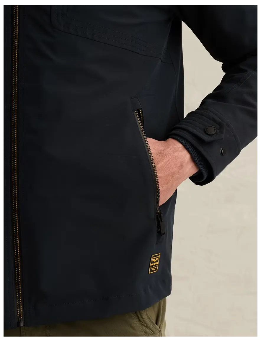 PME Legend regenjas donkerblauw waterdicht met borstzak