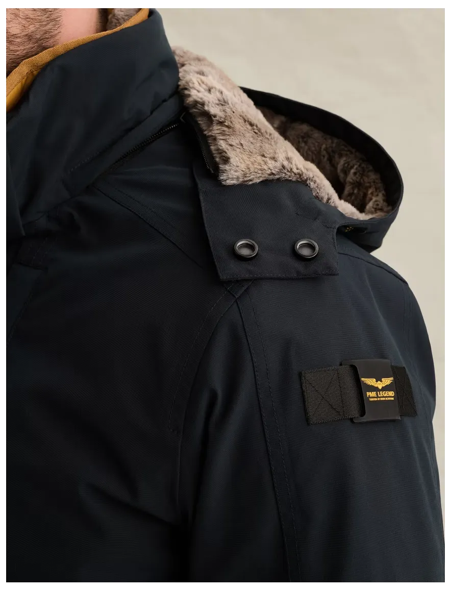 PME Legend regenjas donkerblauw waterdicht met borstzak