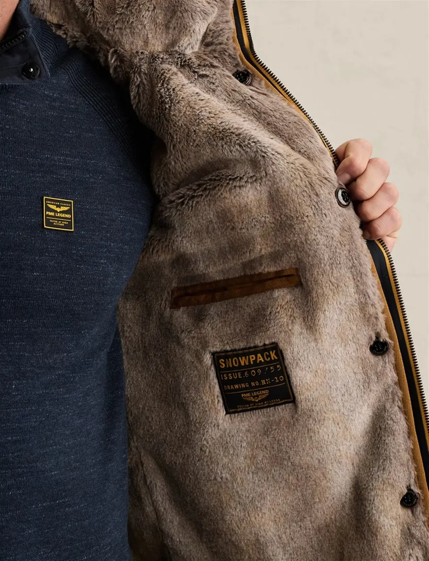 PME Legend regenjas donkerblauw waterdicht met borstzak