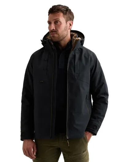 PME Legend PME Legend regenjas donkerblauw waterdicht met borstzak
