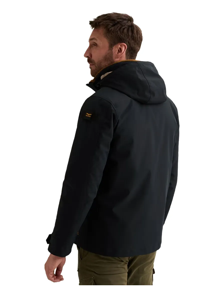 PME Legend regenjas donkerblauw waterdicht met borstzak