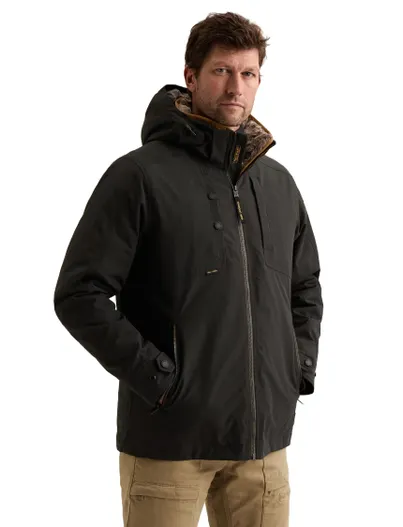 PME Legend PME Legend regenjas zwart gevoerd waterdicht