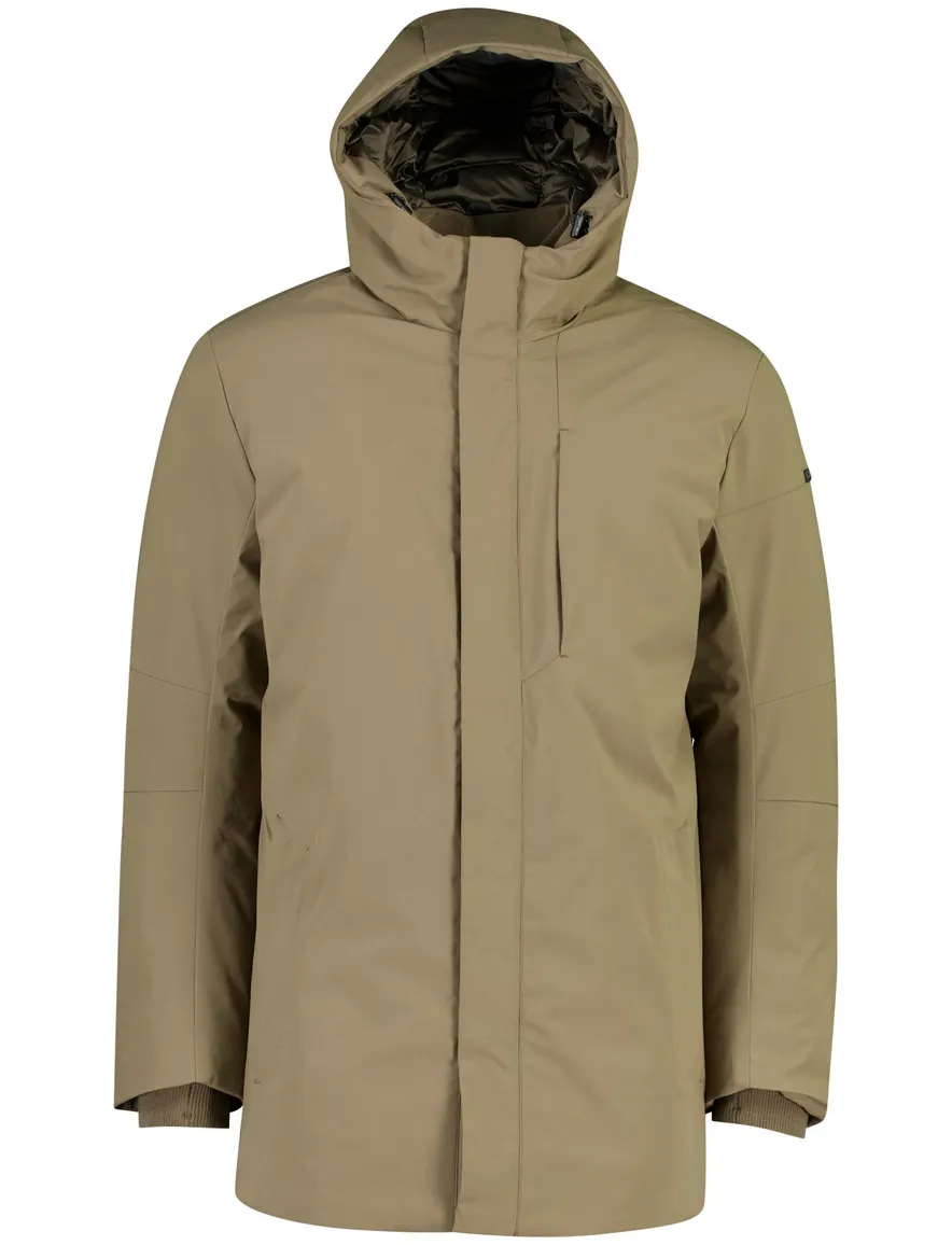 Cast Iron parka jas groen met borstzak