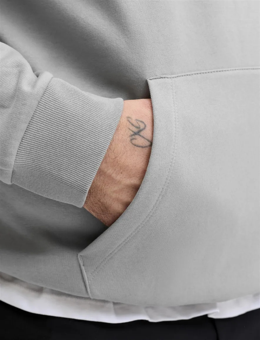 Hoodie Jack & Jones grijs Ultimate Grey/Small