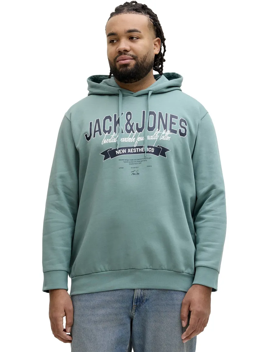 Hoodie Jack & Jones turquoise Mineral Blue