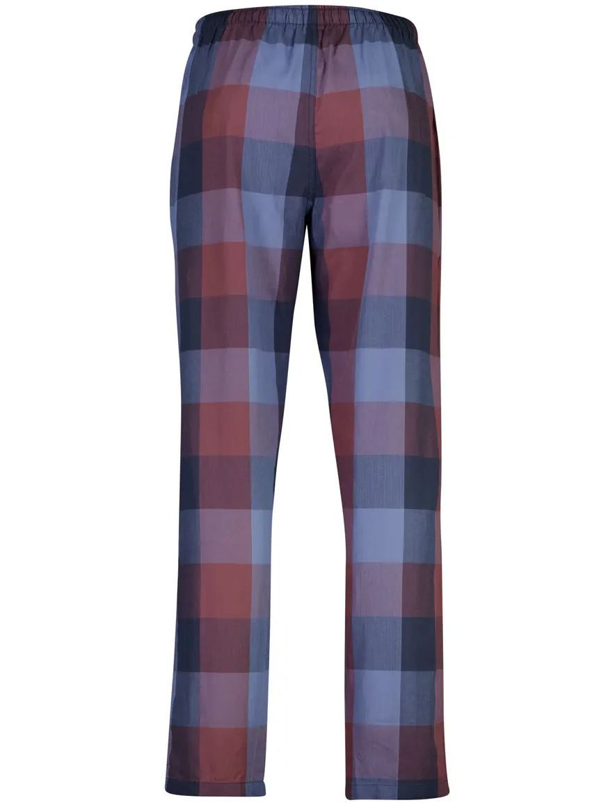 Schiesser pyjama blauw geruit