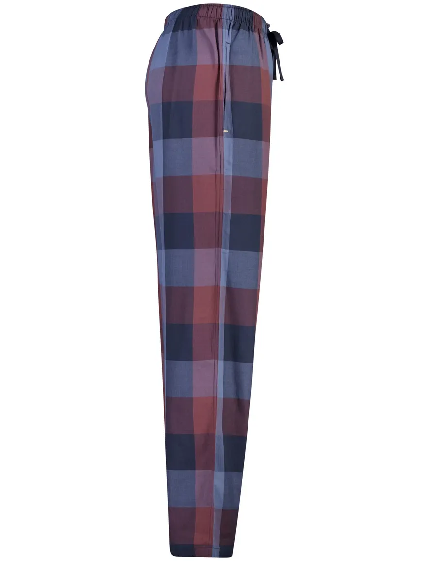 Schiesser pyjama blauw geruit