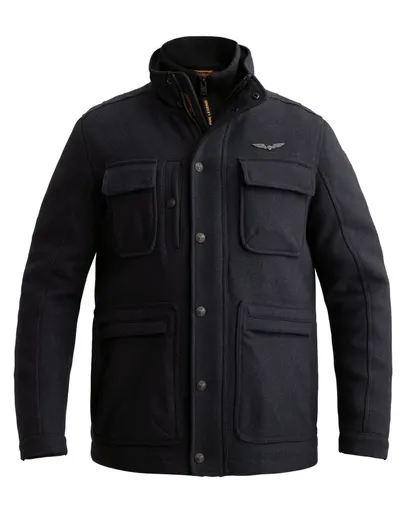 PME Legend PME Legend manteljas donkerblauw effen