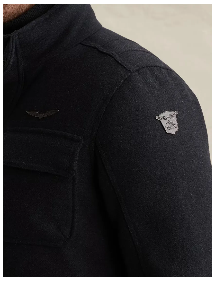 PME Legend manteljas donkerblauw effen
