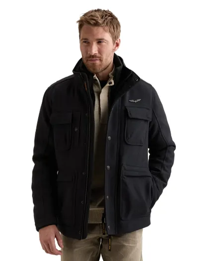 PME Legend PME Legend manteljas donkerblauw effen