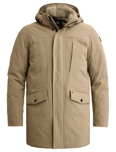 Vanguard Vanguard parka jas beige effen