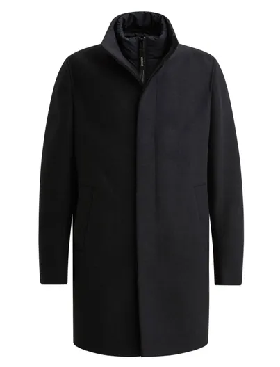 Vanguard Vanguard overjas donkerblauw effen